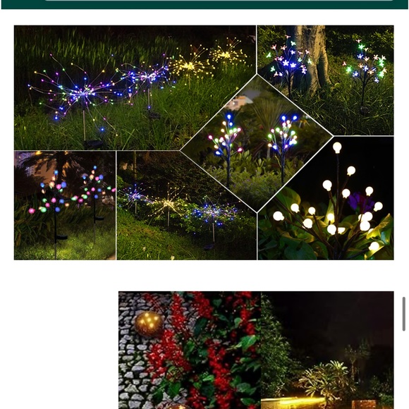 Anordsem Solar Garden Lights/Solar Fireworks Lights-Waterproof IP65-2-Pack - Picture 9 of 14